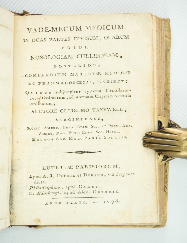 (ST21018) VADE-MECUM MEDICUM. [bound between] PERCY, PIERRE-FRAN&Ccedil;OIS. MANUEL DU...