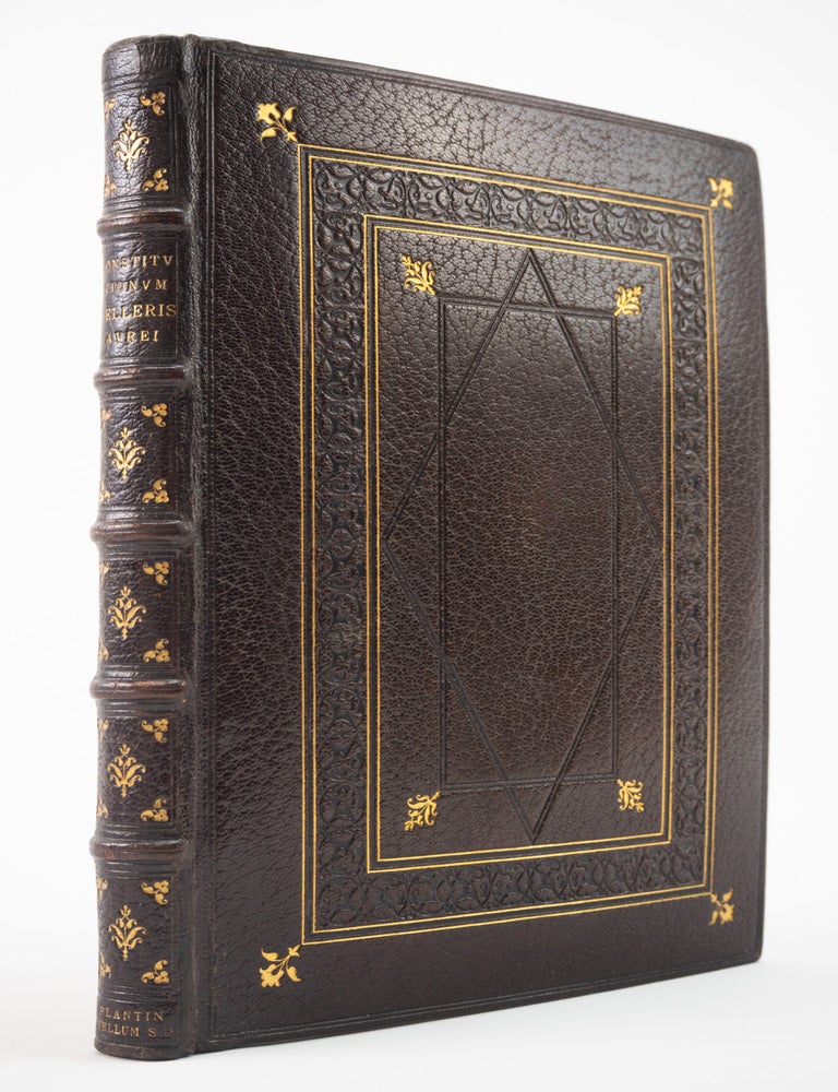 (ST21074) CONSTITUTIONES ORDINIS VELLERIS AUREI E GALLICO IN LATINUM CONVERSAE. VELLUM...