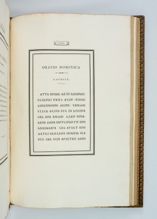 ORATIO DOMINICA IN CLV LINGUAS VERSA ET EXOTICIS CHARACTERIBUS PLERUMQUE EXPRESSA.