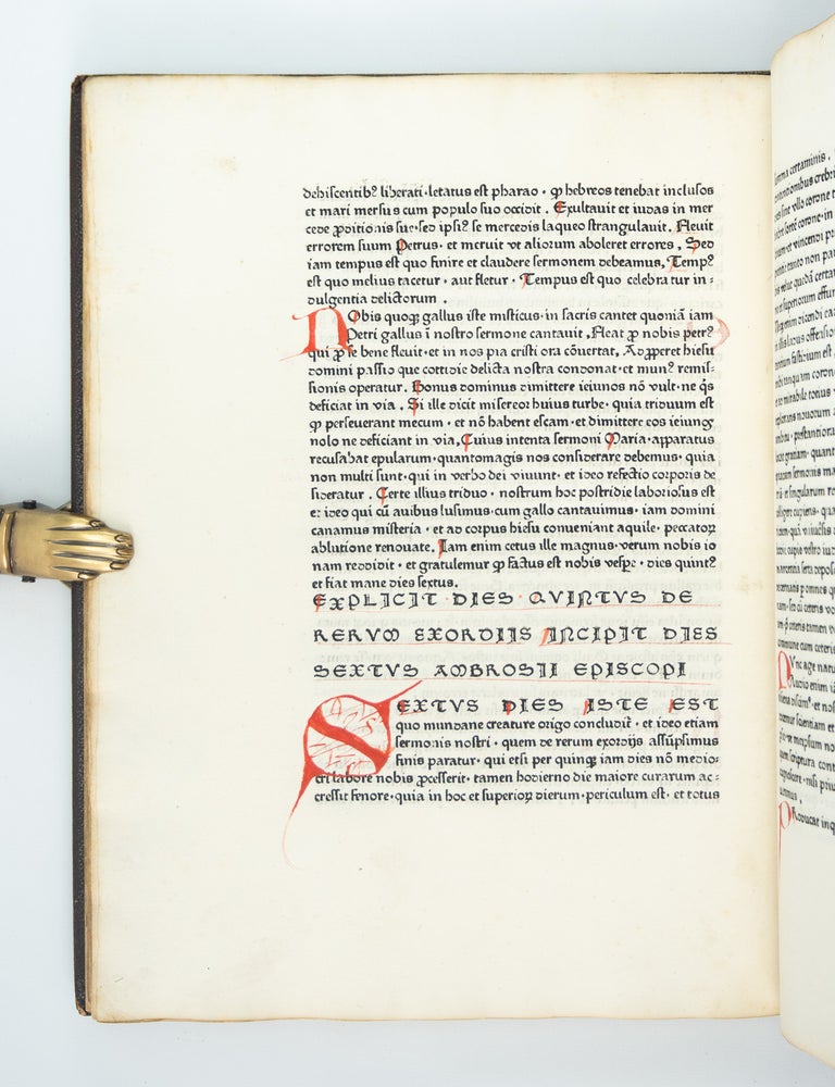 (ST21102) HEXAMERON. INCUNABULA - CREATION OF THE WORLD, ST AMBROSIUS