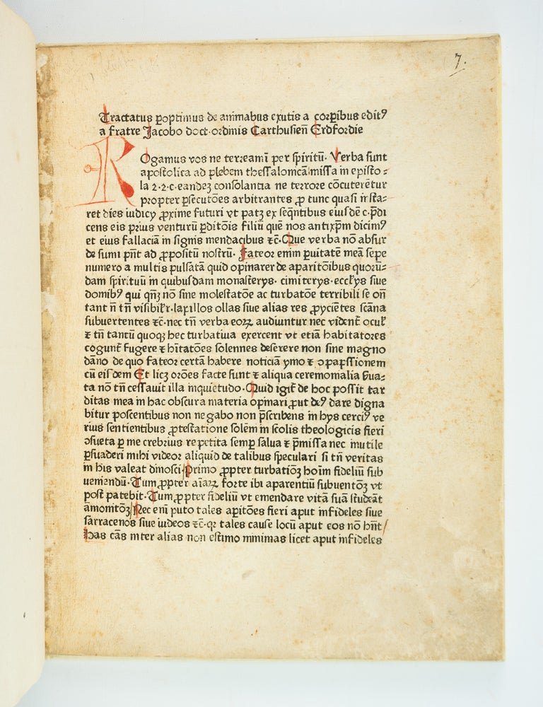 (ST21103) DE ANIMABUS EXUTIS A CORPORIBUS, SIVE DE APPARITIONIBUS ET RECEPTACULIS...