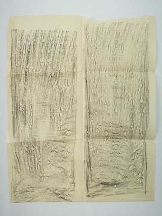 A SUBSTANTIAL MANUSCRIPT LETTER FROM T. J. COBDEN-SANDERSON, WITH ORIGINAL DOVES PRESS RECEIPT AND FOUR PAGES OF RUBBINGS FOR SPECIAL DOVES BINDINGS.