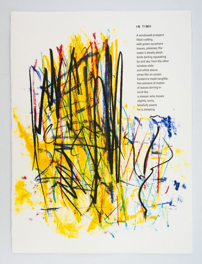 (ST21204) POEMS. ARTIST'S BOOK - JOAN MITCHELL, NATHAN KERNAN