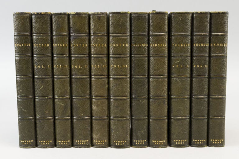 (ST6711) A COLLECTION OF INDIVIDUAL WORKS FROM THE ALDINE EDITION OF THE BRITISH POETS. PICKERING IMPRINTS, BINDINGS - HAYDAY.