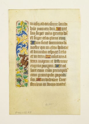 FROM A BOOK OF HOURS IN LATIN.